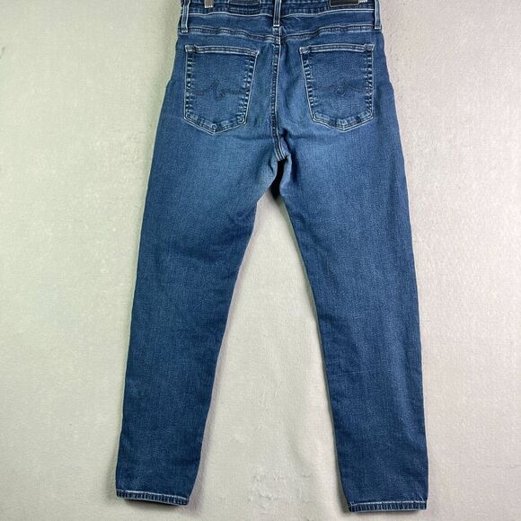 AG Adriano Goldschmied Jeans Womens 30 x 27 Anthropologie The Stevie Ankle Blue - Picture 8 of 16